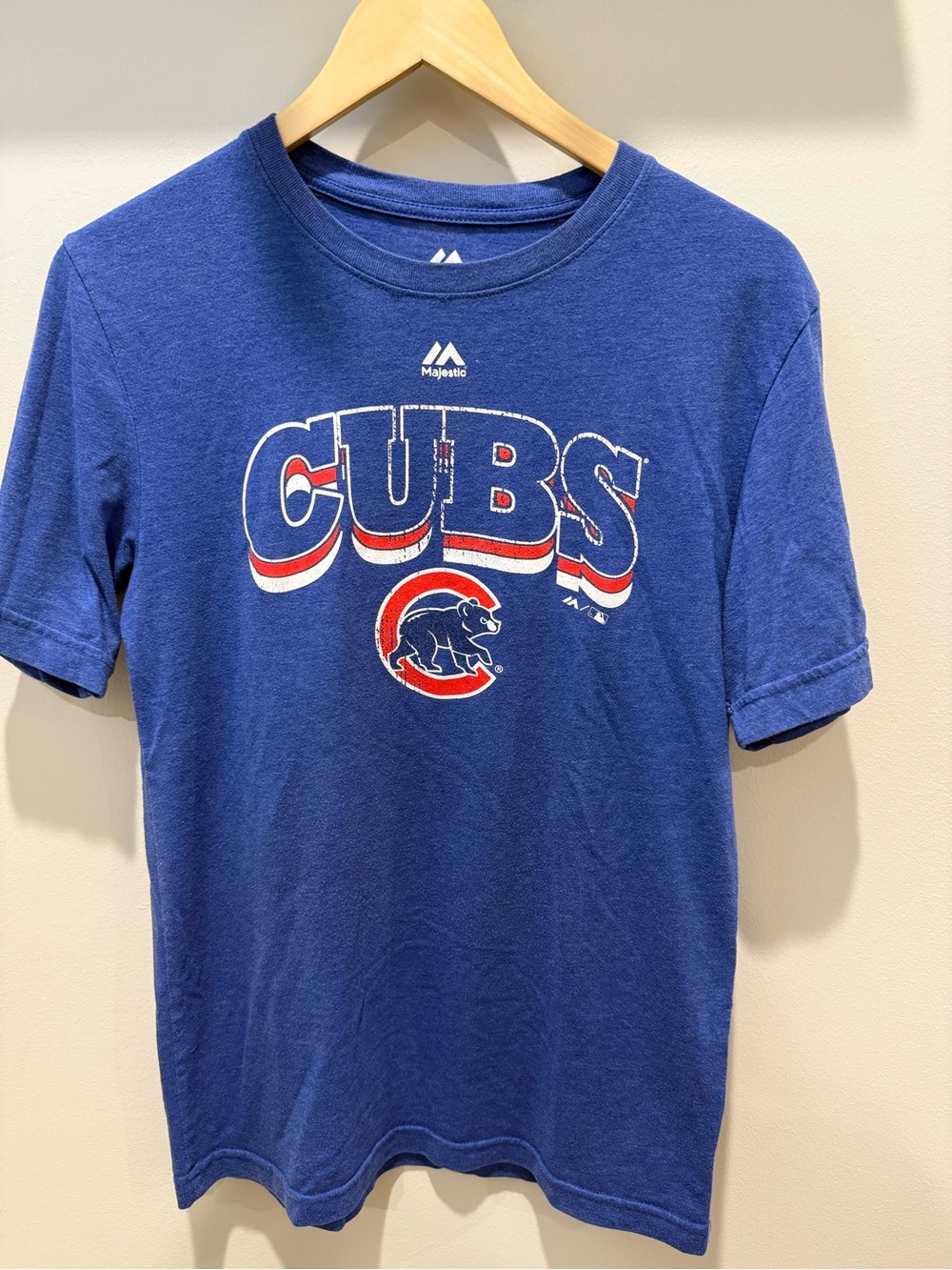 Majestic Royal Blue Chicago Cubs Graphic Tee